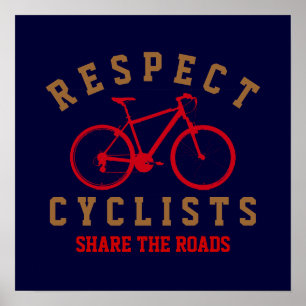 Póster ciclistas de respeto