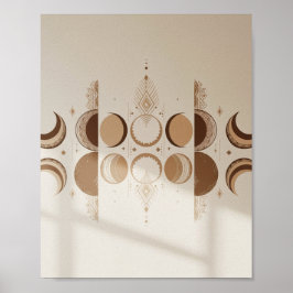 Póster Ciclo lunar bohemio