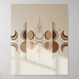 Póster Ciclo lunar bohemio