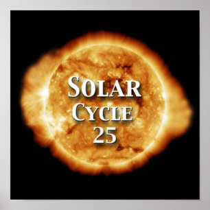 Póster Ciclo solar 25 Sol activo