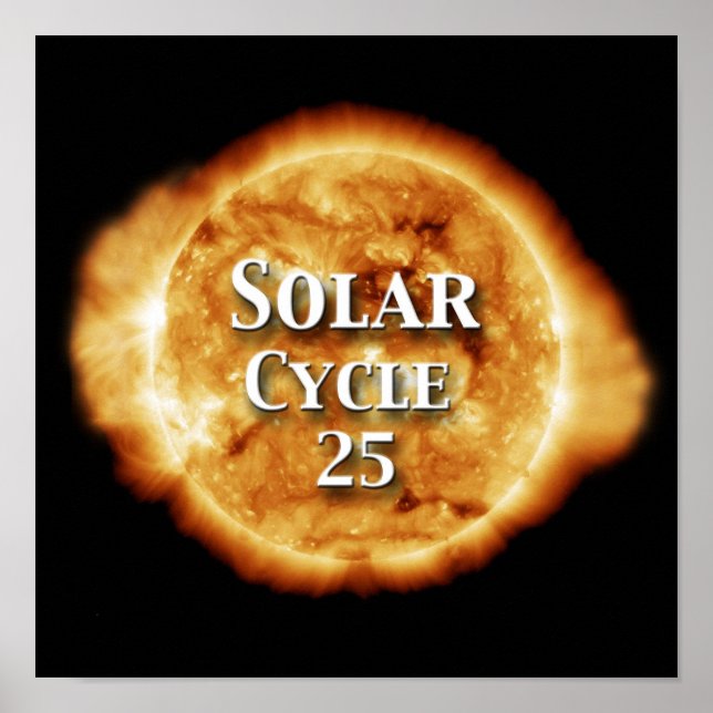 Póster Ciclo solar 25 Sol activo (Frente)