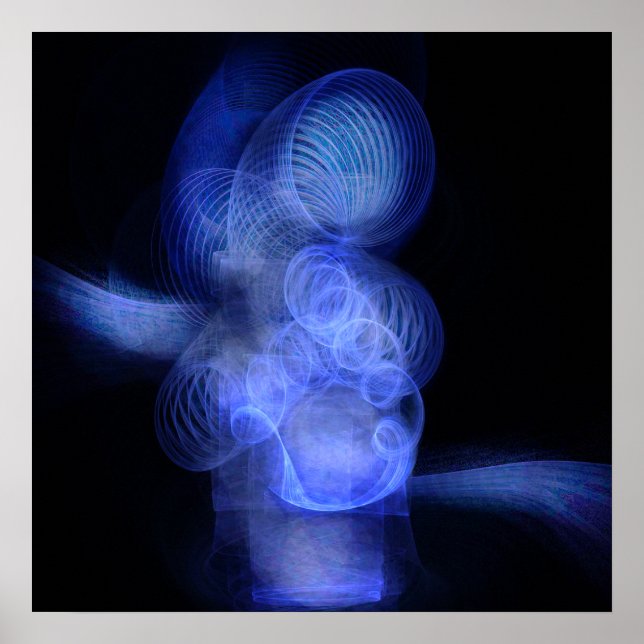 Póster Ciclón azul (Frente)