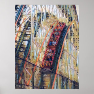 Póster Ciclón de la isla Coney