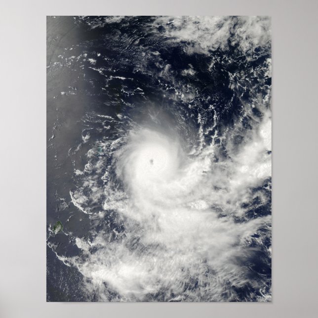 Póster Ciclón tropical Gelane (Frente)