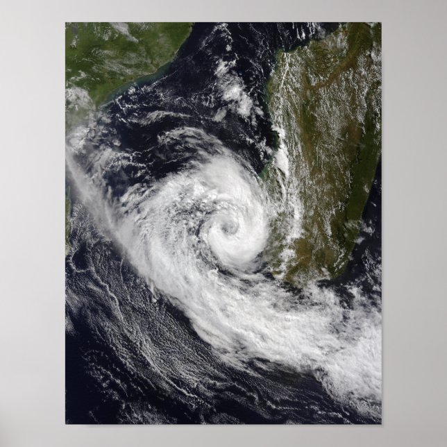 Póster Ciclón tropical Izilda (Frente)