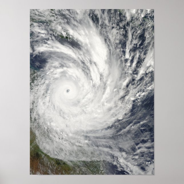 Póster Ciclón tropical Yasi por Australia (Frente)