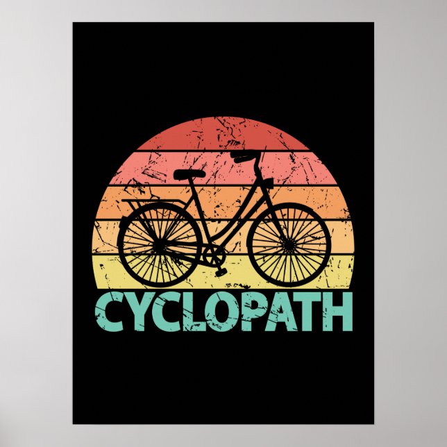 Póster Ciclopath Funny Ciclismo (Frente)