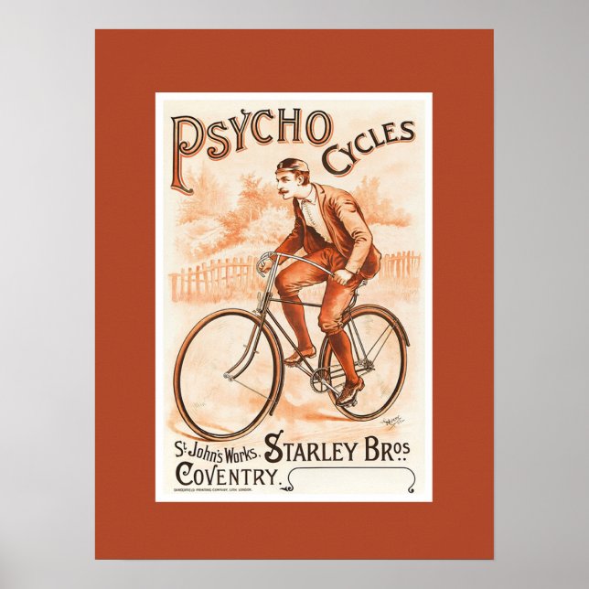Póster Ciclos de Psycho ~ St. John's Works ~ Coventry 189 (Frente)