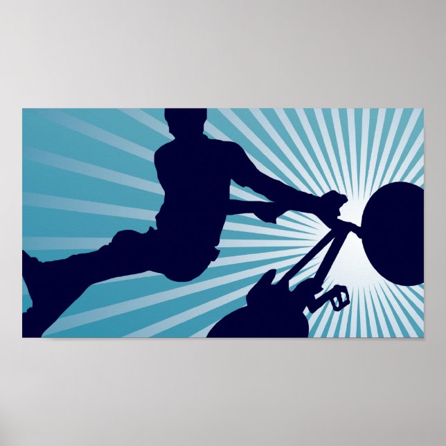 Póster ciclos elevados de cielo (Frente)