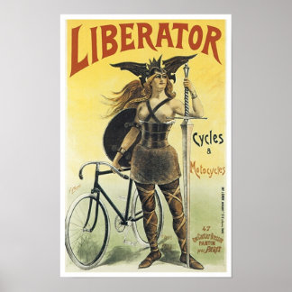 Póster Ciclos liberadores y motocicletas
