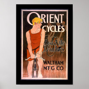 Póster Ciclos orientales de los años 1890