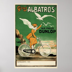 Póster Ciclos vintage Albatros