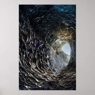 Póster Cicular Opening In An Ice Cave