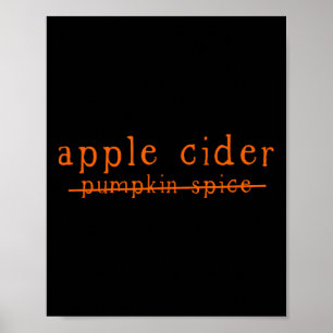 Póster Cider De Apple Divertido No A La Especie De Calaba