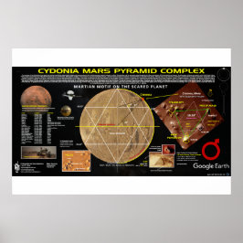 Póster Cidonia - Pirámides de Marte