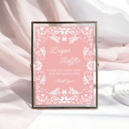 Póster Cielito Lindo Baby Shower mexicano Diaper Raffle