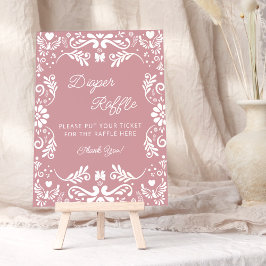 Póster Cielito Lindo Baby Shower mexicano Diaper Raffle