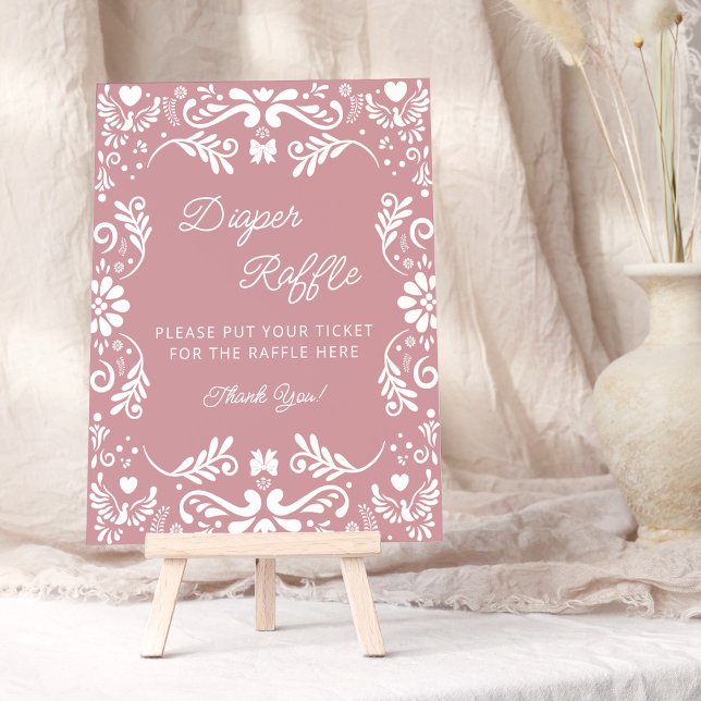 Póster Cielito Lindo Baby Shower mexicano Diaper Raffle (Subido por el creador)