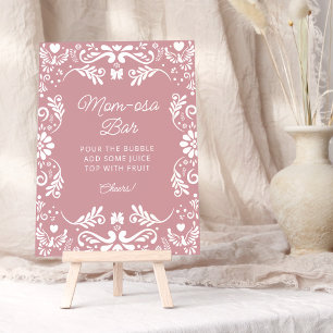 Póster Cielito Lindo Chica mexicano Baby Shower Mom-osa B