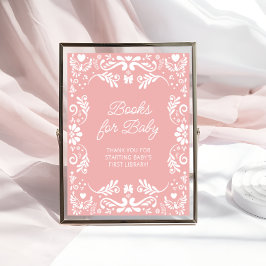 Póster Cielito Lindo Libros de Baby Shower mexicanos para