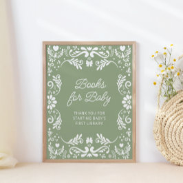 Póster Cielito Lindo Libros de Baby Shower mexicanos para