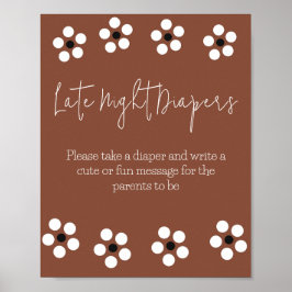 Póster Cielito Lindo México Baby Shower Game Diaper