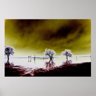Póster Cielo ambarino