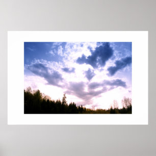 Póster Cielo azul