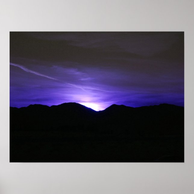 Póster Cielo azul de medianoche (Frente)