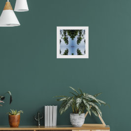 Póster Cielo azul y árbol modernos