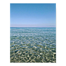 Cielo azul y hermoso Poster del mar tranquilo