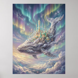 Póster Cielo Ballena Ciudad de Cristal Sueño