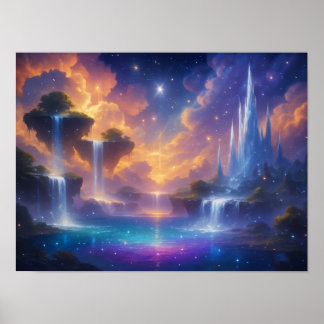 Póster Cielo celeste