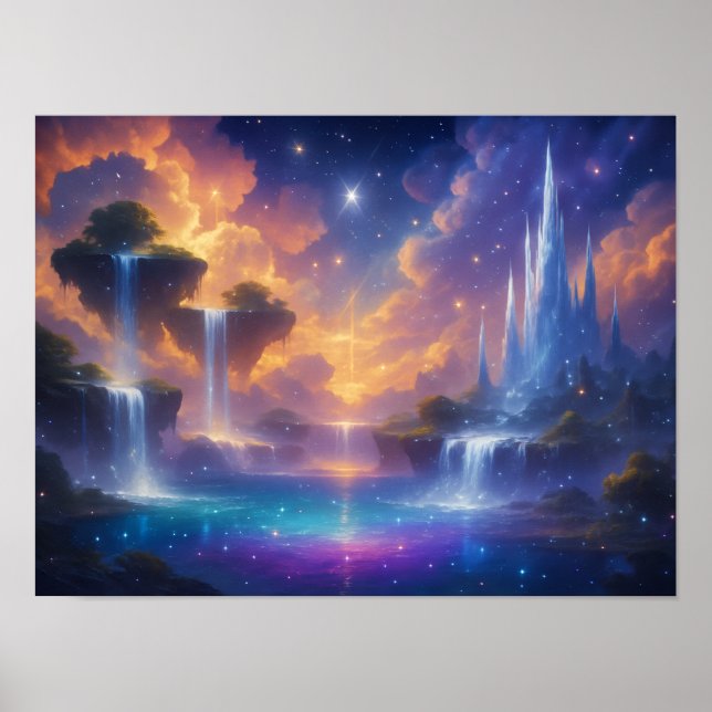 Póster Cielo celeste (Frente)