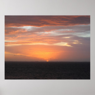 Póster Cielo de color naranja