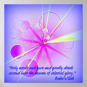 Póster Cielo de gloria celeste