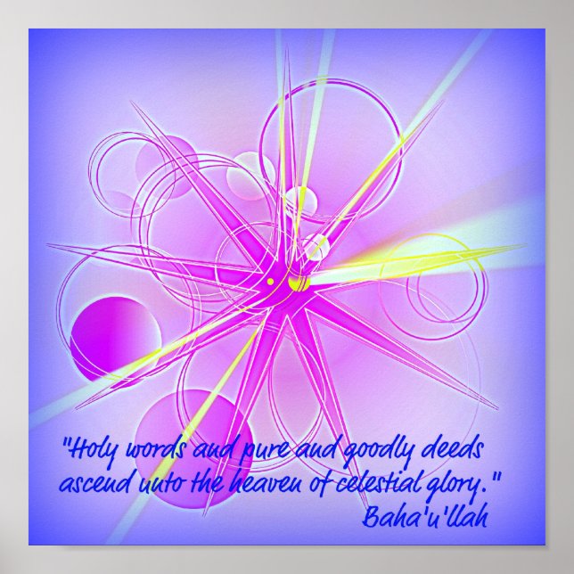 Póster Cielo de gloria celeste (Frente)