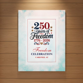 Póster Cielo de Libertad del 250º Aniversario