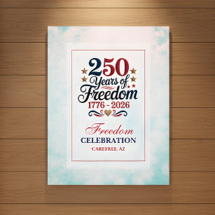 Póster Cielo de Libertad del 250º Aniversario