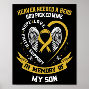 Póster Cielo de Oro Necesitaba Un Dios Héroe Eligió A Mi 
