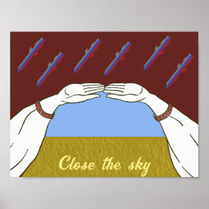 Póster Cielo de paz "amarillo y azul" de Ucrania