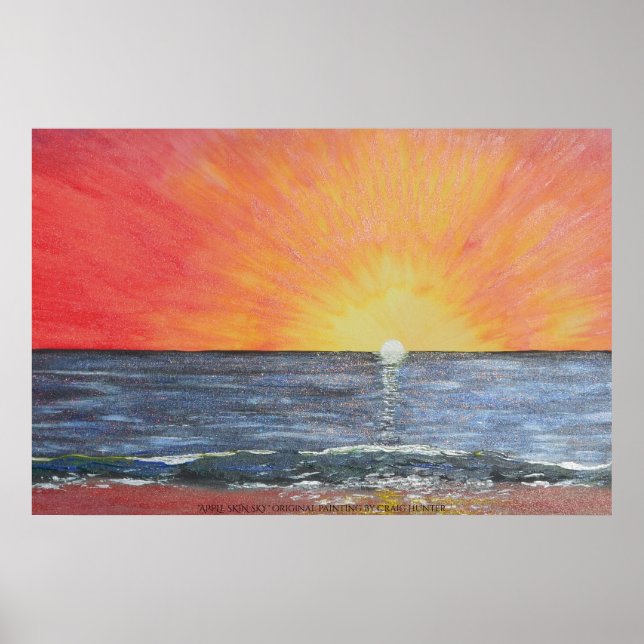 Póster Cielo de piel de manzana (Frente)