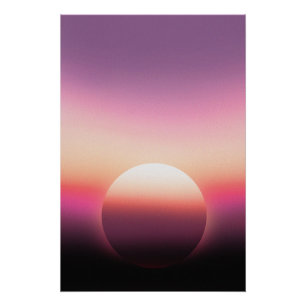 Póster Cielo de puesta de sol colorido