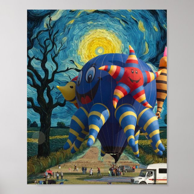 Póster Cielo de Van Gogh (Frente)