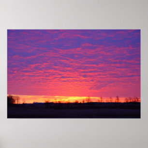 Póster cielo del fuego