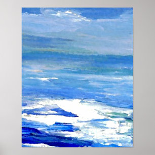 Póster Cielo distante del poster del océano de