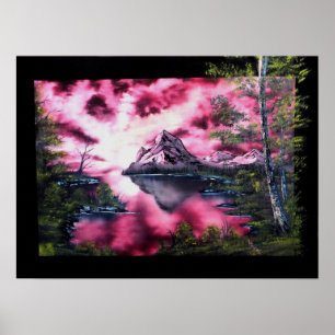 Póster Cielo en el poster del fuego