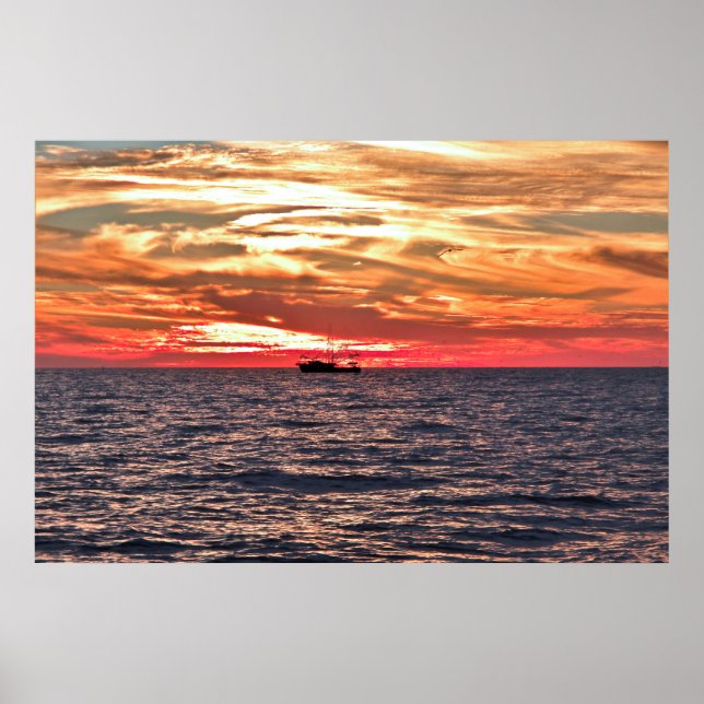 Póster Cielo en llamas (Frente)