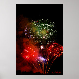 Póster cielo en polvo