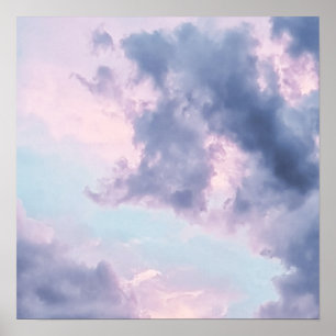 Póster Cielo estético y nube
